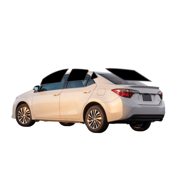Haiy Co - PreCut 2Ply 05% Window Tint Film Kit For 2014-2019 Toyota Corolla Sedan -Side+Rear Window