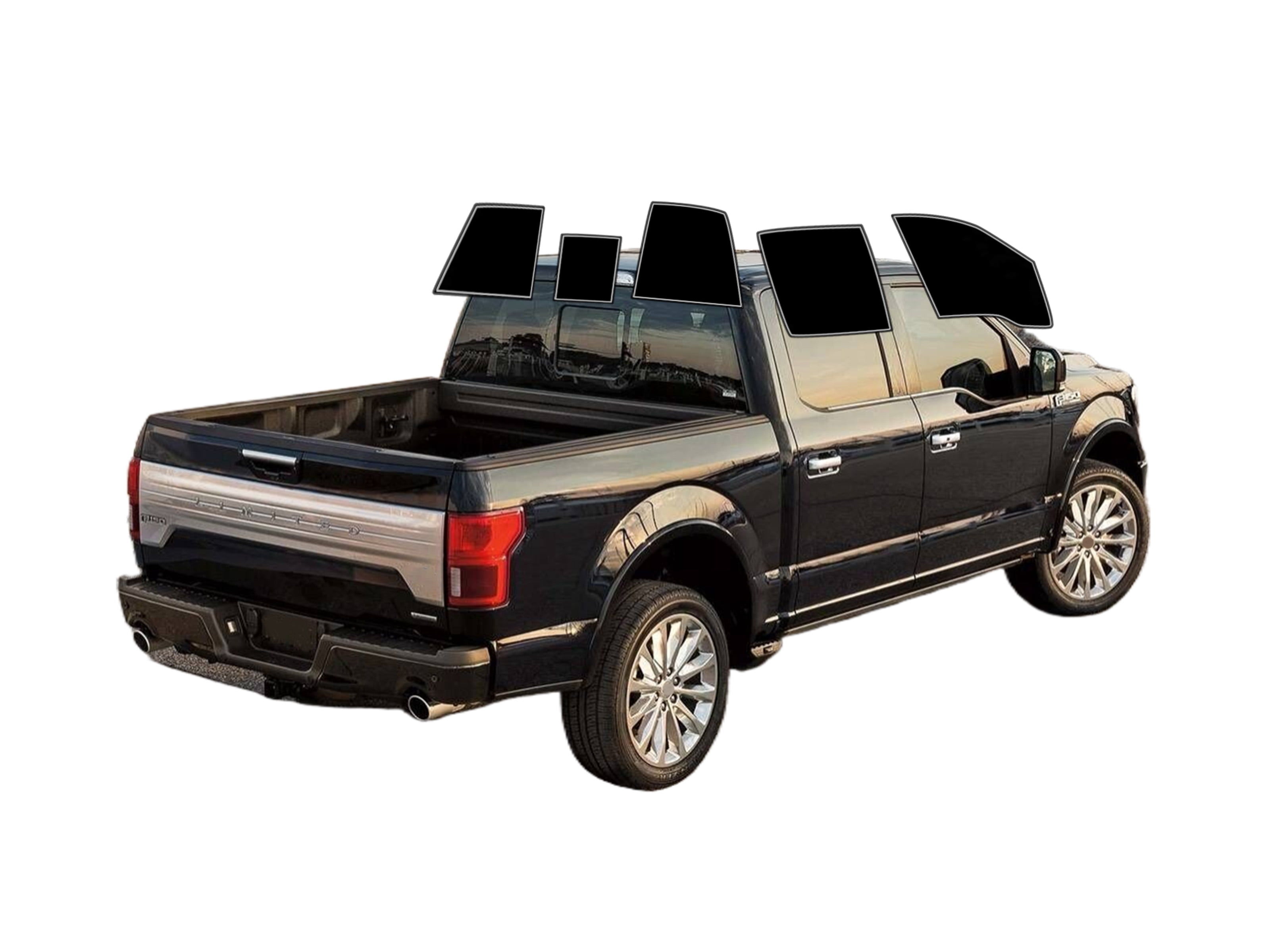 Haiy Co - PreCut 2Ply 05% Window Tint Film Kit For 2015-2020 Ford F150 ...