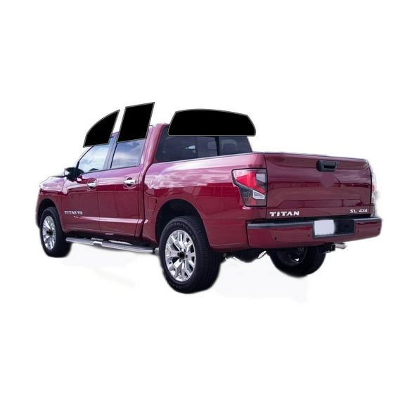 Haiy Co - PreCut 2Ply 05% Window Tint Film Kit For 2016-2024 Nissan Titan Crew -Side+Rear Window