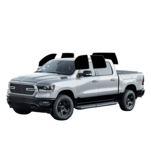 Haiy Co - PreCut 2Ply 05% Window Tint Film Kit For 2019-2024 RAM 1500 Crew -Side+Rear Window