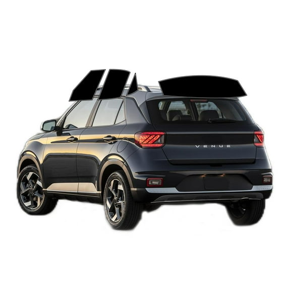 Haiy Co - PreCut 2Ply 05% Window Tint Film Kit For 2020-2025 Hyundai Venue -Side+Rear Window