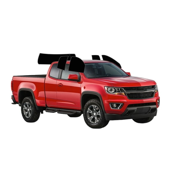 Haiy Co - PreCut 2Ply 05% Window Tint Film Kit For 2023-2025 Chevrolet Colorado Extended -Side+Rear Window