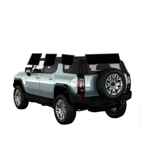 Haiy Co - PreCut 2Ply 05% Window Tint Film Kit For 2024-2025 GMC Hummer Suv -Side+Rear Window