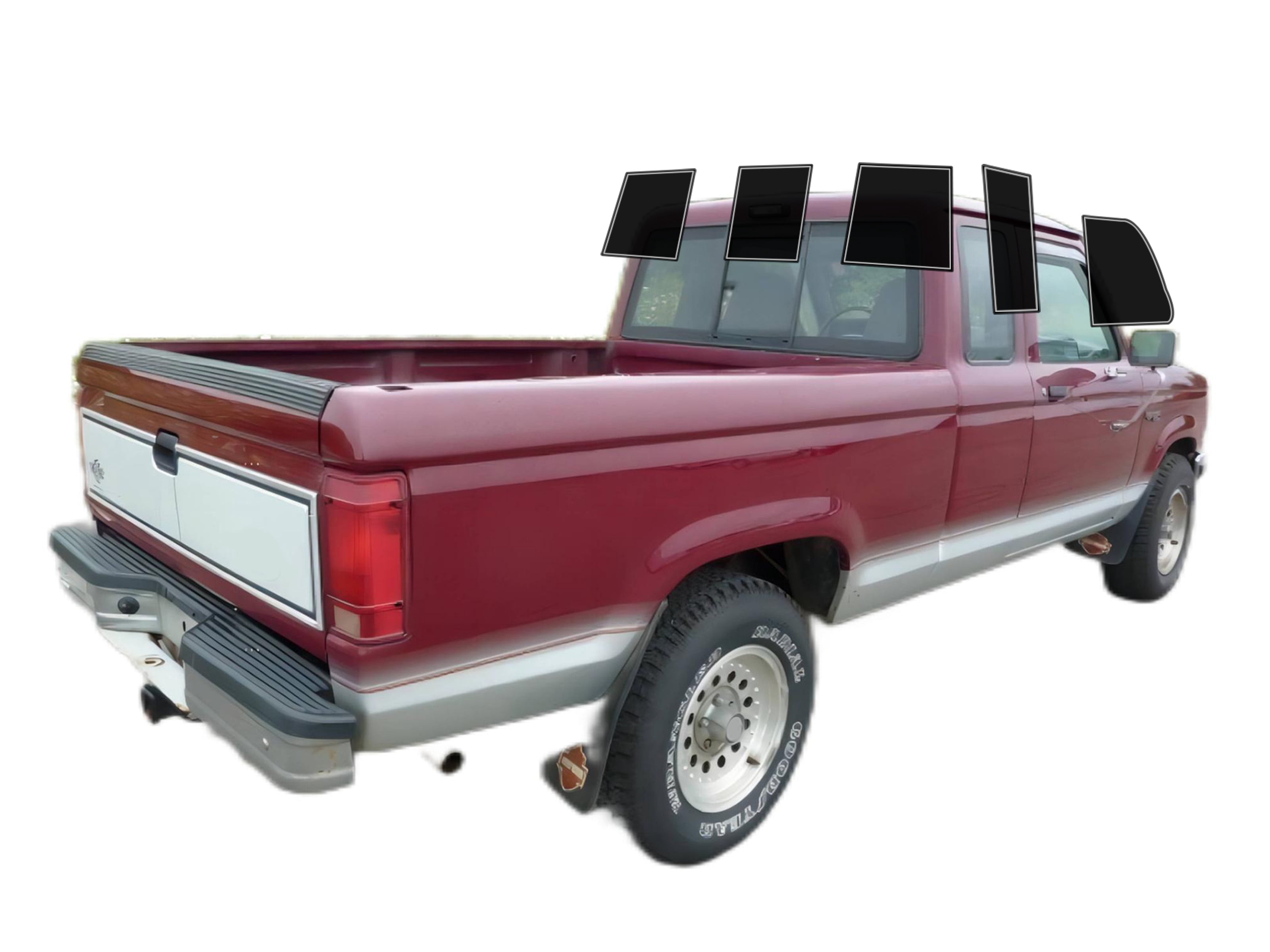 Haiy Co - PreCut 2Ply 10% Window Tint Film Kit For 1988-1992 Ford ...