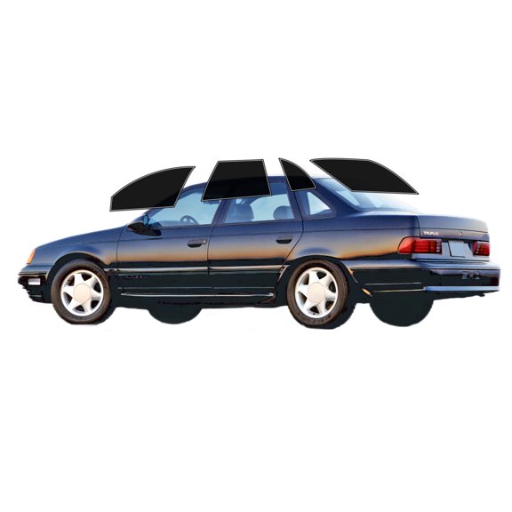 Haiy Co - PreCut 2Ply 10% Window Tint Film Kit For 1991-1995 Ford Taurus Sedan -Side+Rear Window
