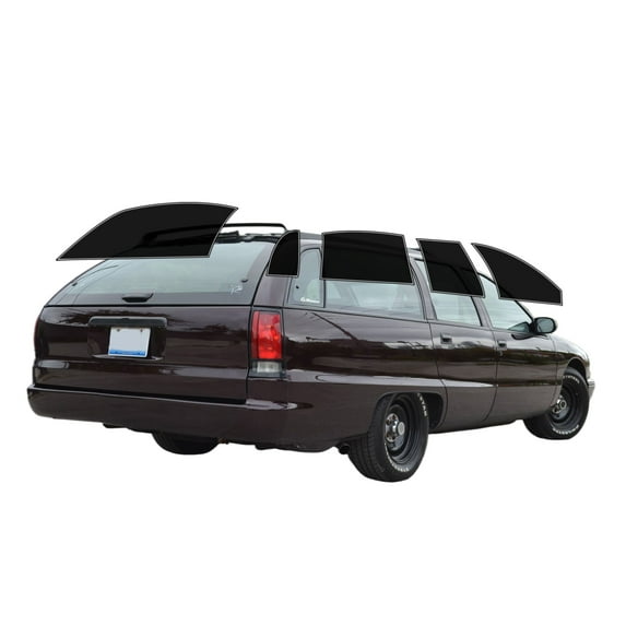 Haiy Co - PreCut 2Ply 10% Window Tint Film Kit For 1991-1996 Chevrolet Caprice Wagon -Side+Rear Window