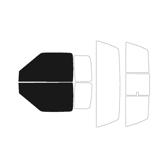 Haiy Co - PreCut 2Ply 10% Window Tint Film Kit For 1994-2004 Chevrolet S10 Extended -Front Windows