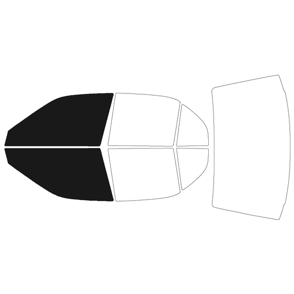 Haiy Co - PreCut 2Ply 10% Window Tint Film Kit For 1995-1999 Toyota Tercel 4Door -Front Windows