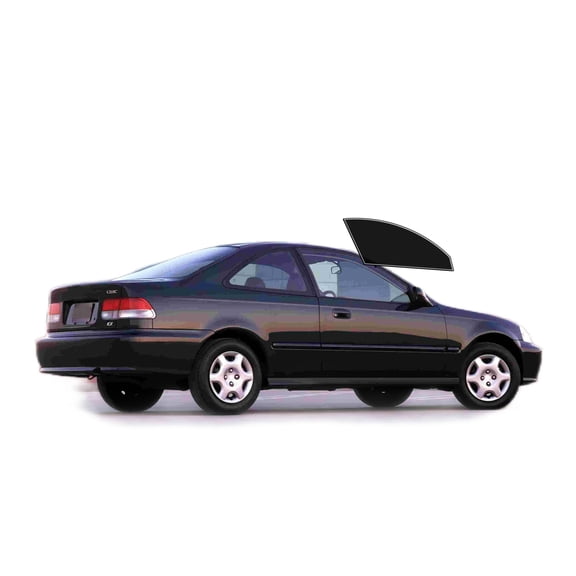 Haiy Co - PreCut 2Ply 10% Window Tint Film Kit For 1996-2000 Honda Civic Coupe -Front Windows