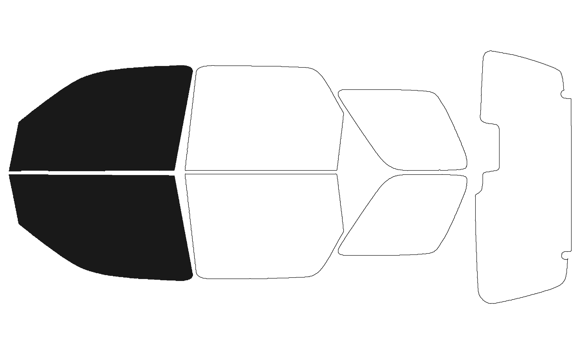 PreCut Window Tint Film For Dodge Grand Caravan 2001-2007 - 20% UV/IR Blocking All Windows Kit