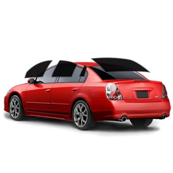 Haiy Co - PreCut 2Ply 10% Window Tint Film Kit For 2002-2006 Nissan Altima Sedan -Side+Rear Window