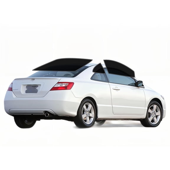 Haiy Co - PreCut 2Ply 10% Window Tint Film Kit For 2006-2011 Honda Civic Coupe -Front Windows