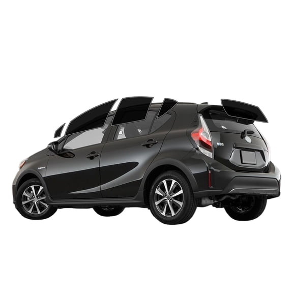 Haiy Co - PreCut 2Ply 10% Window Tint Film Kit For 2012-2019 Toyota Prius C -Side+Rear Window