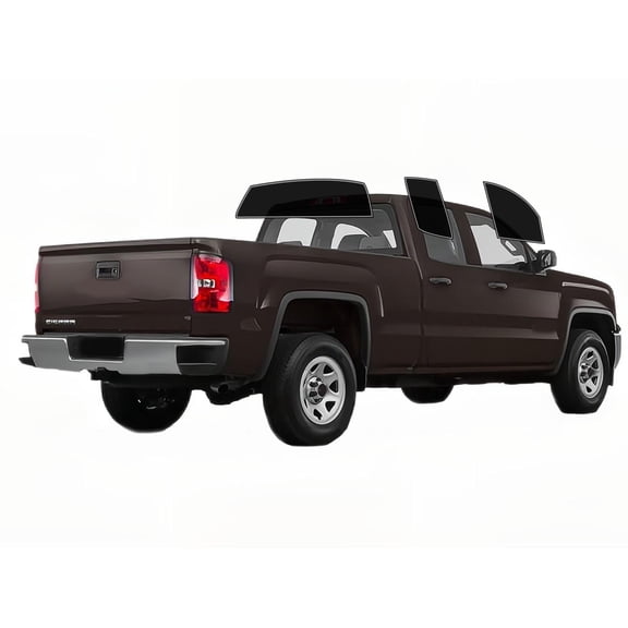 Haiy Co - PreCut 2Ply 10% Window Tint Film Kit For 2014-2018 GMC Sierra 1500 Extended -Side+Rear Window