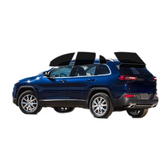 Haiy Co - PreCut 2Ply 10% Window Tint Film Kit For 2014-2018 Jeep Cherokee 4Door -Side+Rear Window