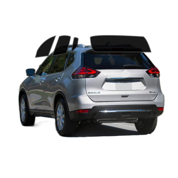 Haiy Co - PreCut 2Ply 10% Window Tint Film Kit For 2014-2020 Nissan Rogue -Side+Rear Window