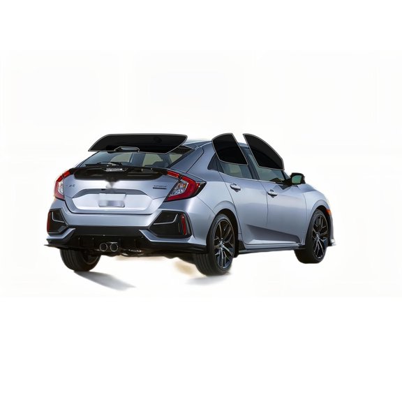 Haiy Co - PreCut 2Ply 10% Window Tint Film Kit For 2016-2021 Honda Civic Hatchback -Side+Rear Window