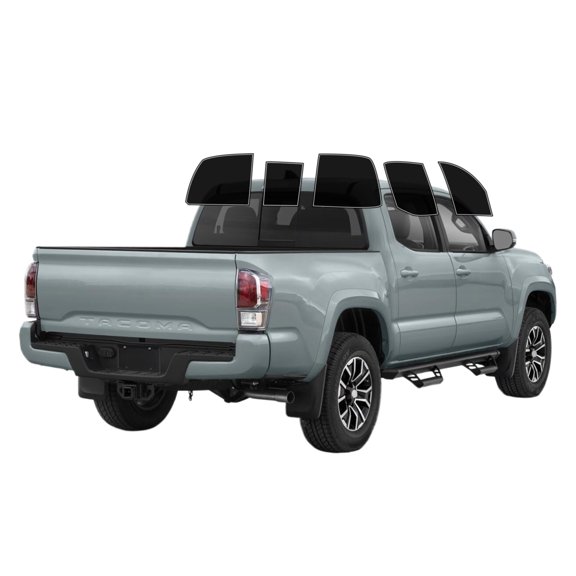 Haiy Co - PreCut 2Ply 10% Window Tint Film Kit For 2016-2023 Toyota Tacoma Double -Side+Rear Window