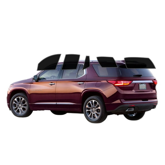 Haiy Co - PreCut 2Ply 10% Window Tint Film Kit For 2018-2023 Chevrolet Traverse -Side+Rear Window