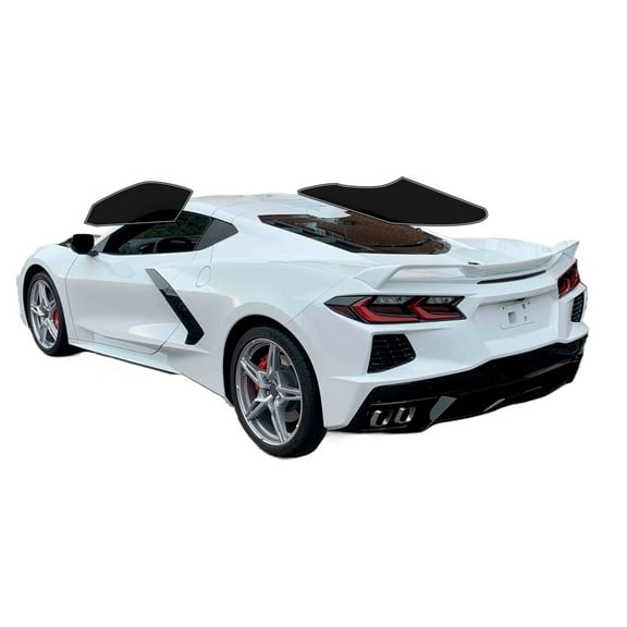 Haiy Co - PreCut 2Ply 10% Window Tint Film Kit For 2020-2025 Chevrolet Corvette Coupe -Side+Rear Window