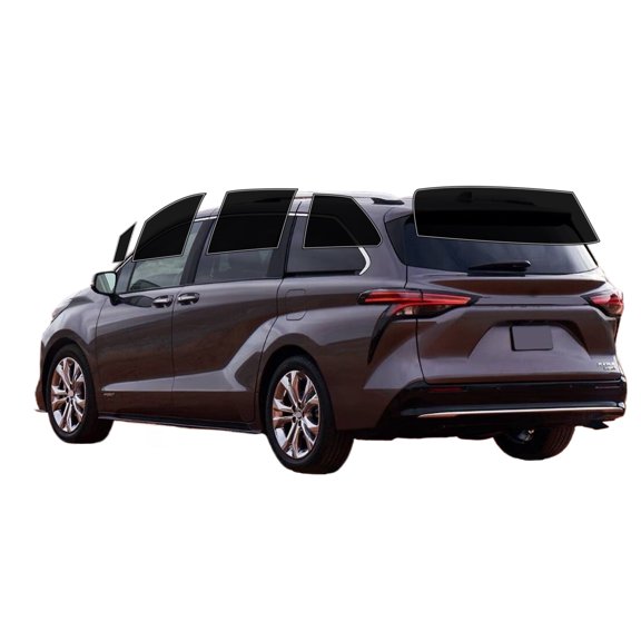 Haiy Co - PreCut 2Ply 10% Window Tint Film Kit For 2021-2025 Toyota Sienna -Side+Rear Window