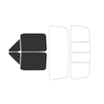 thumbnail image 1 of Haiy Co - PreCut 2Ply 20% Window Tint Film Kit For 1987-1991 Ford F250 Regular Cab -Front Windows, 1 of 6