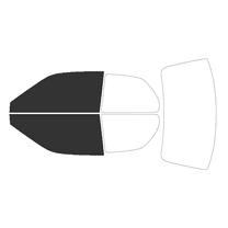 Haiy Co - PreCut 2Ply 20% Window Tint Film Kit For 1991-1994 Toyota Tercel 2Door -Front Windows