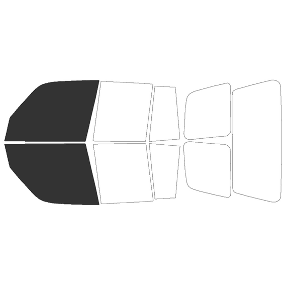 Haiy Co - PreCut 2Ply 20% Window Tint Film Kit For 1996-2000 Toyota Rav4 4Door -Front Windows