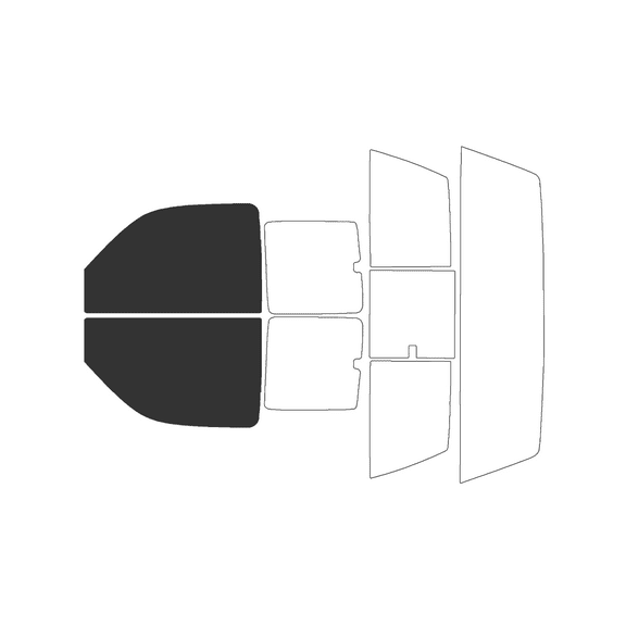 Haiy Co - PreCut 2Ply 20% Window Tint Film Kit For 1999-2006 Chevrolet Silverado 1500 Extended -Front Windows