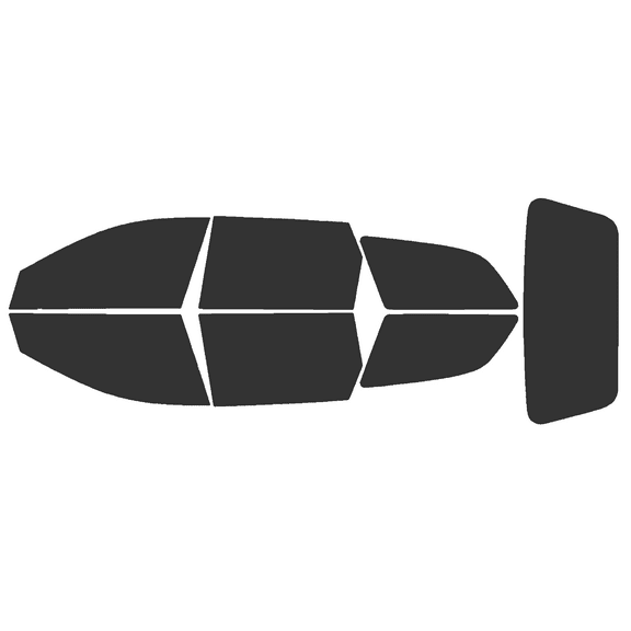 Haiy Co - PreCut 2Ply 20% Window Tint Film Kit For 2004-2010 Chevrolet Optra Wagon -Side+Rear Window