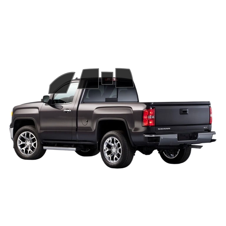 Fits 2014-2018 GMC Sierra 1500 Crew Cab (Rear Car) Precut Tint Kit Fits 2014-2018 GMC Sierra 1500 Crew Cab (Rear Car) Precut Tint Kit