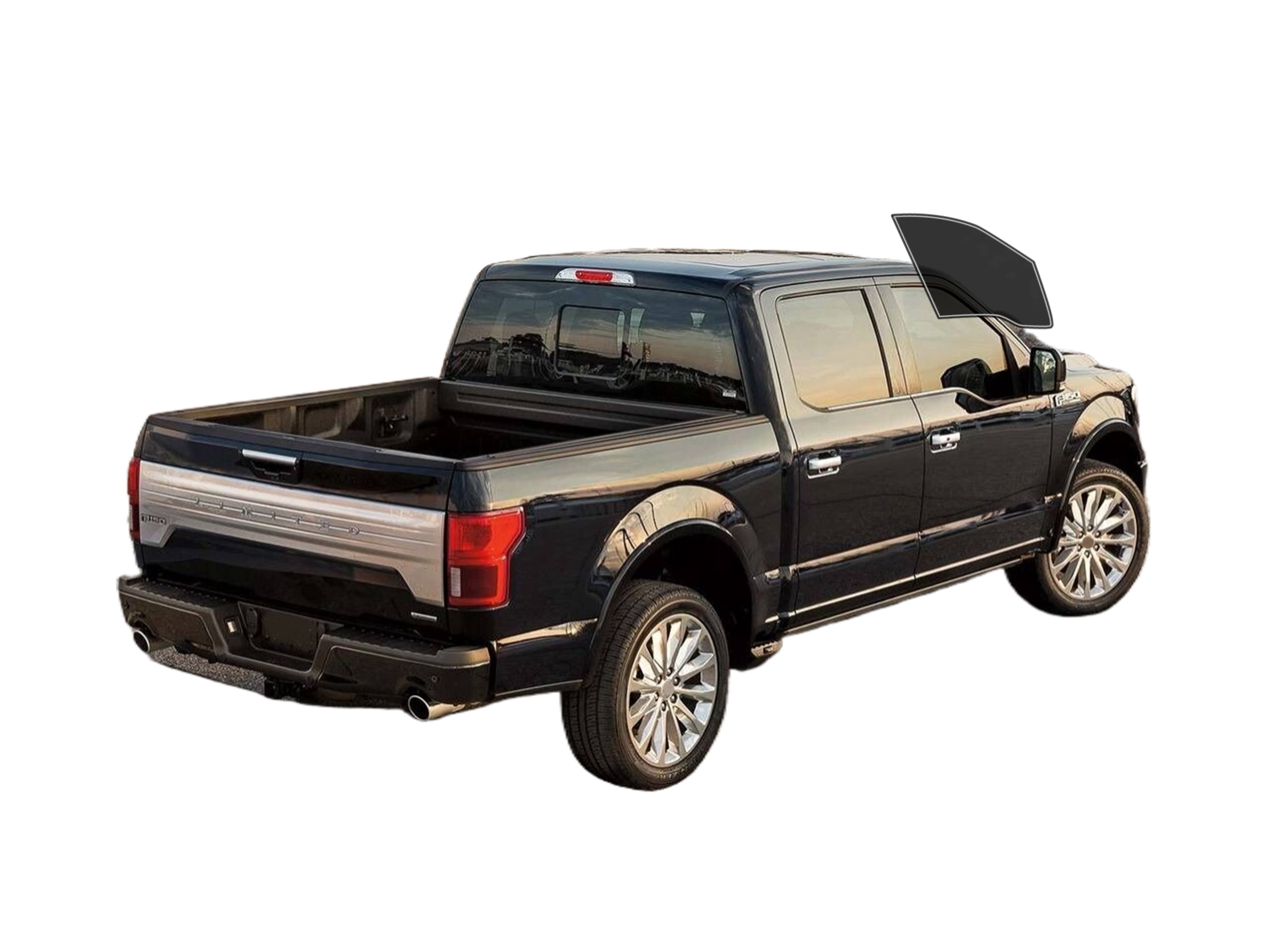 MotoShield Pro Premium Professional 2mil Precut Ceramic Window Tint Film For 2009 2021 Dodge Ram 3500 Crew Cab Rear Windshield 5