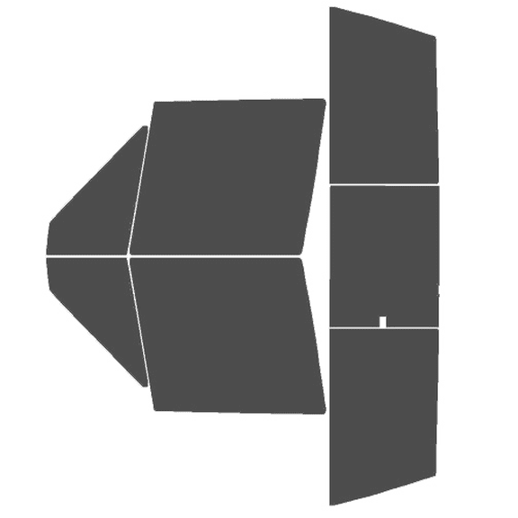 Haiy Co - PreCut 2Ply 25% Window Tint Film Kit For 1986-1992 Jeep Comanche -Side+Rear Window