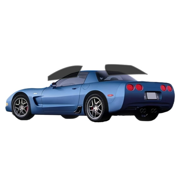 Haiy Co - PreCut 2Ply 25% Window Tint Film Kit For 1997-2004 Chevrolet Corvette Coupe -Side+Rear Window