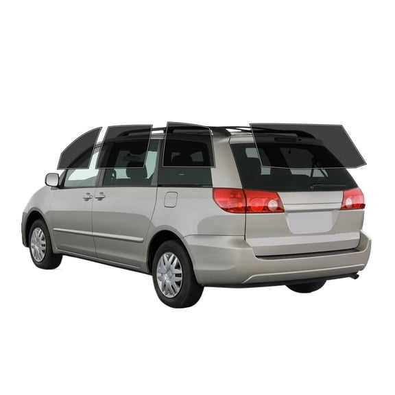 Haiy Co - PreCut 2Ply 25% Window Tint Film Kit For 2004-2010 Toyota Sienna -Side+Rear Window
