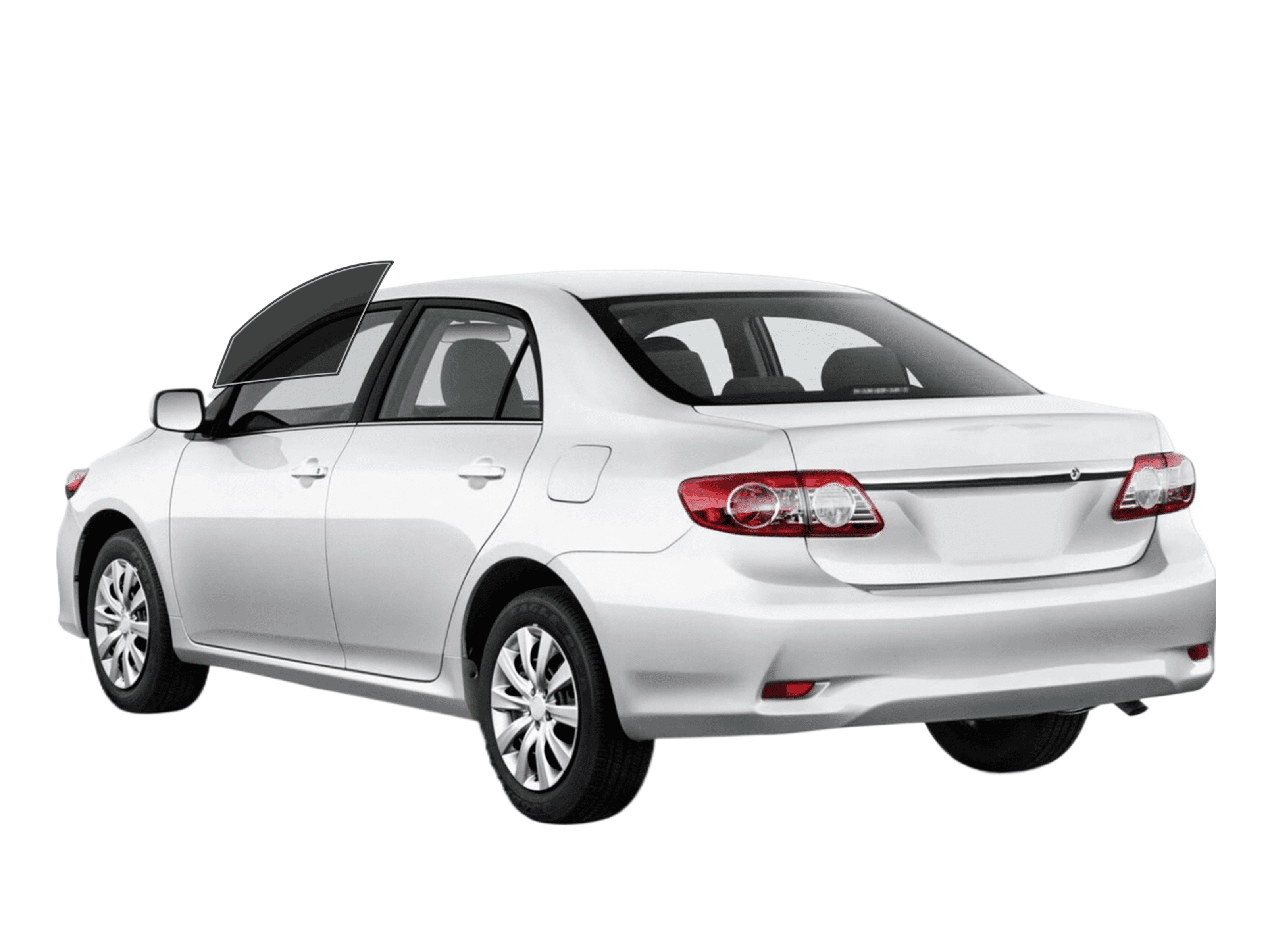 Precut Windshield Sunstrip Tint For Toyota Corolla Sedan 2005-2008 – Any Shade Available