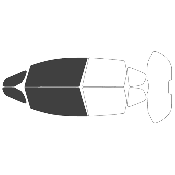 Haiy Co - PreCut 2Ply 25% Window Tint Film Kit For 2009-2014 Honda Fit -Front Windows