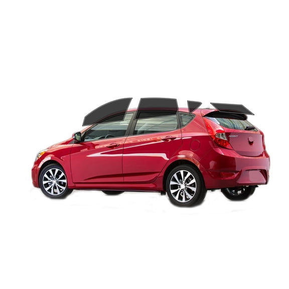 Haiy Co - PreCut 2Ply 25% Window Tint Film Kit For 2012-2017 Hyundai Accent 5Door Hatch -Side+Rear Window