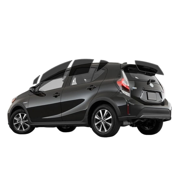 Haiy Co - PreCut 2Ply 25% Window Tint Film Kit For 2012-2019 Toyota Prius C -Side+Rear Window