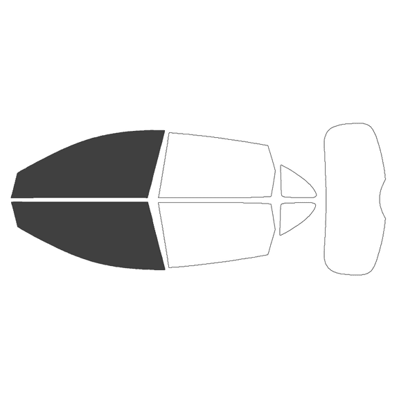 Haiy Co - PreCut 2Ply 25% Window Tint Film Kit For 2014-2016 Nissan Rogue Select -Front Windows