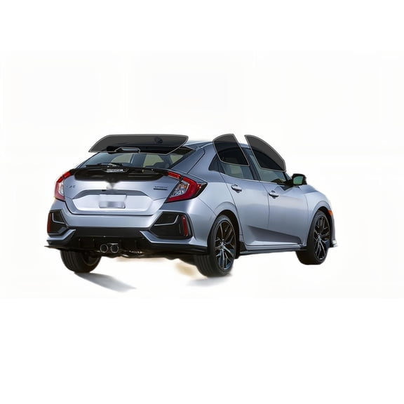 Haiy Co - PreCut 2Ply 25% Window Tint Film Kit For 2016-2021 Honda Civic Hatchback -Side+Rear Window