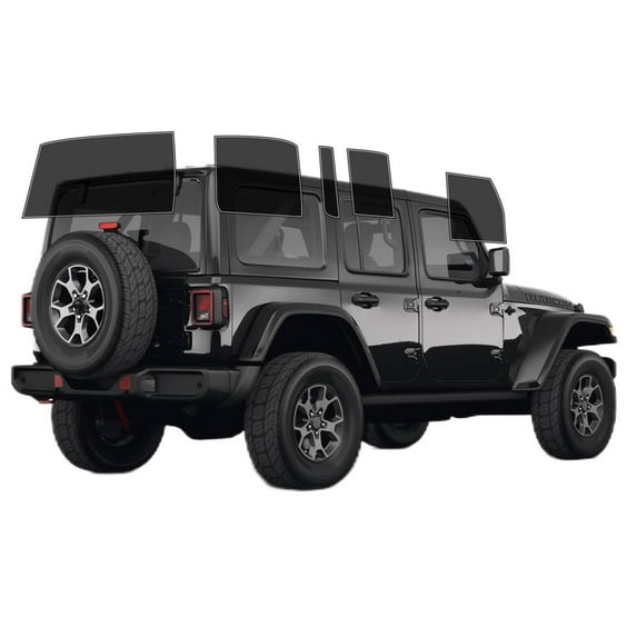 Haiy Co - PreCut 2Ply 25% Window Tint Film Kit For 2018-2025 Jeep Wrangler 4Door -Side+Rear Window