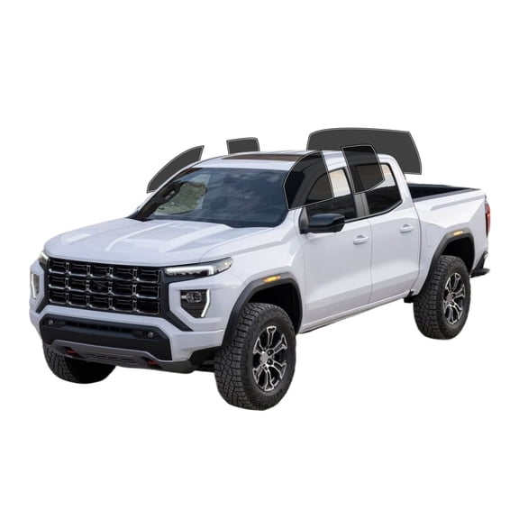 Haiy Co - PreCut 2Ply 25% Window Tint Film Kit For 2023-2025 GMC Canyon Crew -Side+Rear Window