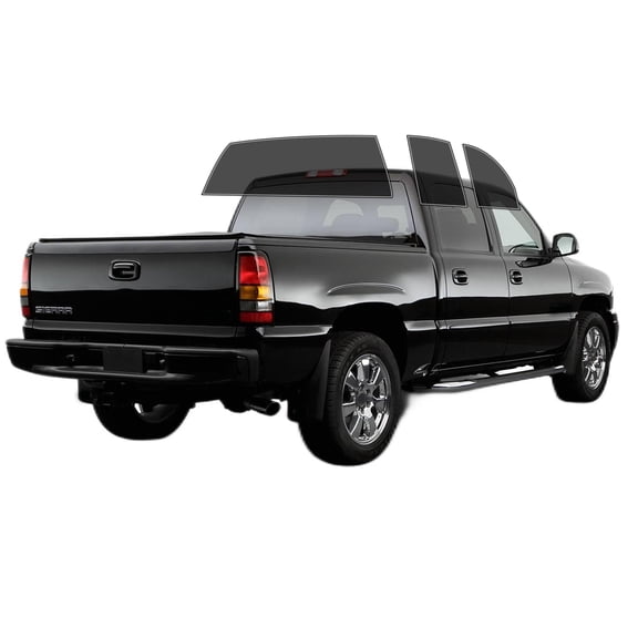 Haiy Co - PreCut 2Ply 35% Window Tint Film Kit For 1999-2006 GMC Sierra 1500 Crew -Side+Rear Window