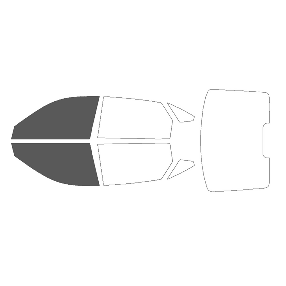 Haiy Co - PreCut 2Ply 35% Window Tint Film Kit For 2002-2006 Hyundai Elantra GT Hatch -Front Windows