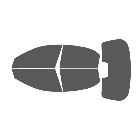 Haiy Co - PreCut 2Ply 35% Window Tint Film Kit For 2004-2010 Chevrolet Optra Sedan -Side+Rear Window