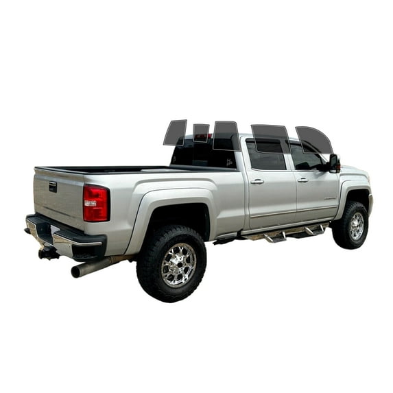 Haiy Co - PreCut 2Ply 35% Window Tint Film Kit For 2015-2019 GMC Sierra 2500 Crew -Side+Rear Window