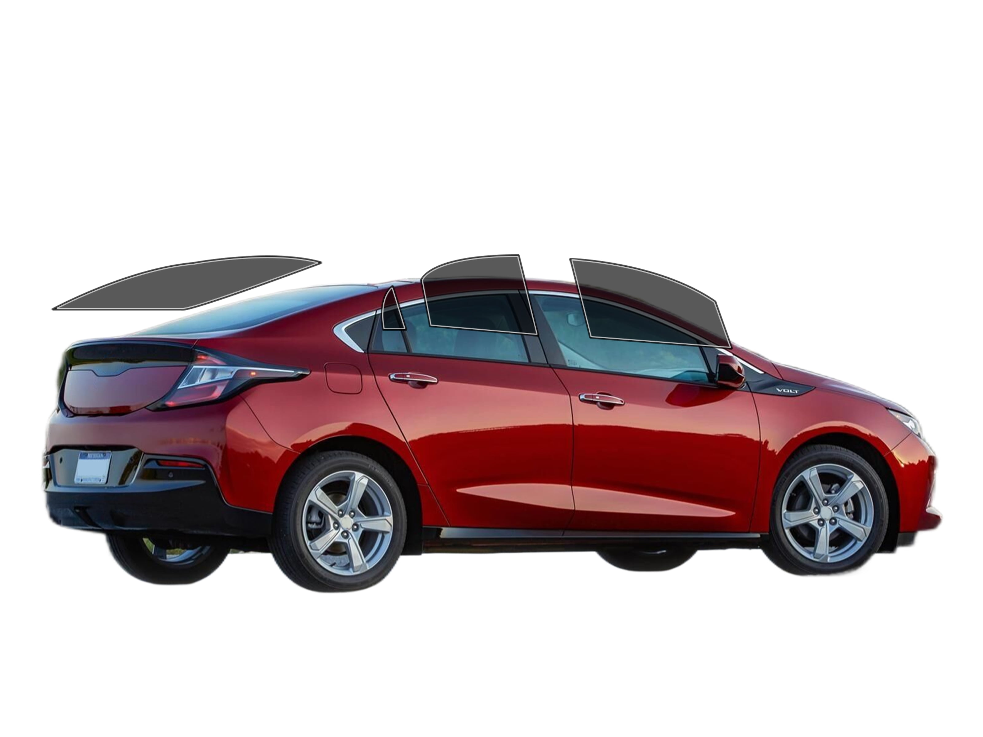 PreCut Window Film For 2016 - 2019 - Chevy Cruze 4dr Sedan Any Tint Shade VLT - Foto 8