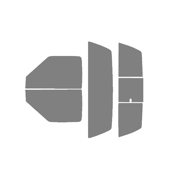 Haiy Co - PreCut 2Ply 50% Window Tint Film Kit For 1994-2004 Chevrolet S10 Regular -Side+Rear Window