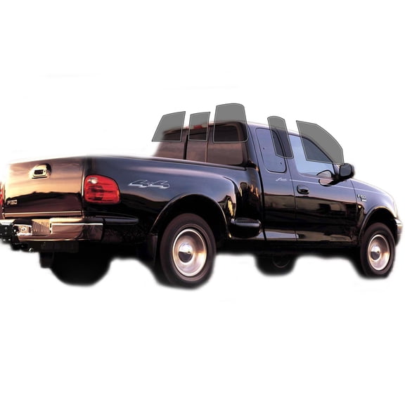 Haiy Co - PreCut 2Ply 50% Window Tint Film Kit For 1997-2003 Ford F150 Extended Cab -Side+Rear Window